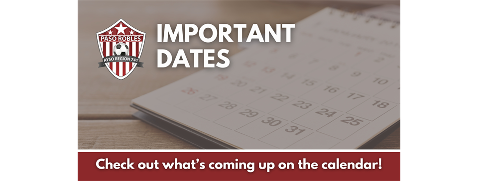 Important Dates!